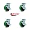 Service Caster Tool Box Caster Wheel Set 5'' Green Poly on Cast Iron Swivel Casters, 4PK TOOL-SCC-30CS520-PUB-GB-TLB-4 - alternate 3